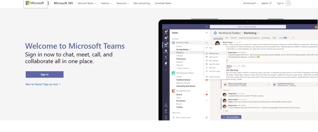 Marketing Tools: Microsoft Teams